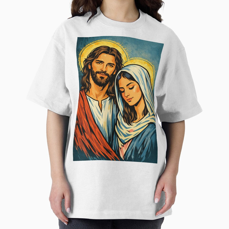 Vintage Christian Pop Art – Jesus and Mary by Catholicgemz