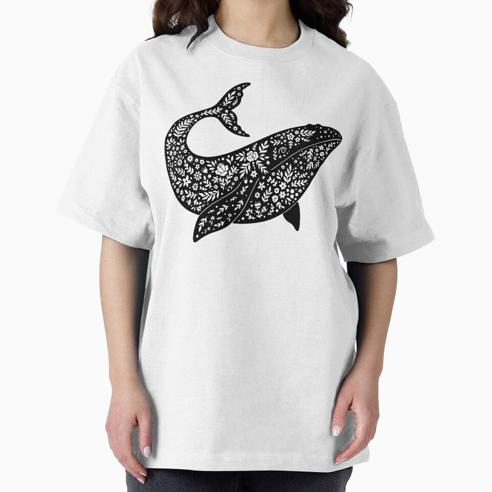 Whale Boho Floral by NobleForte