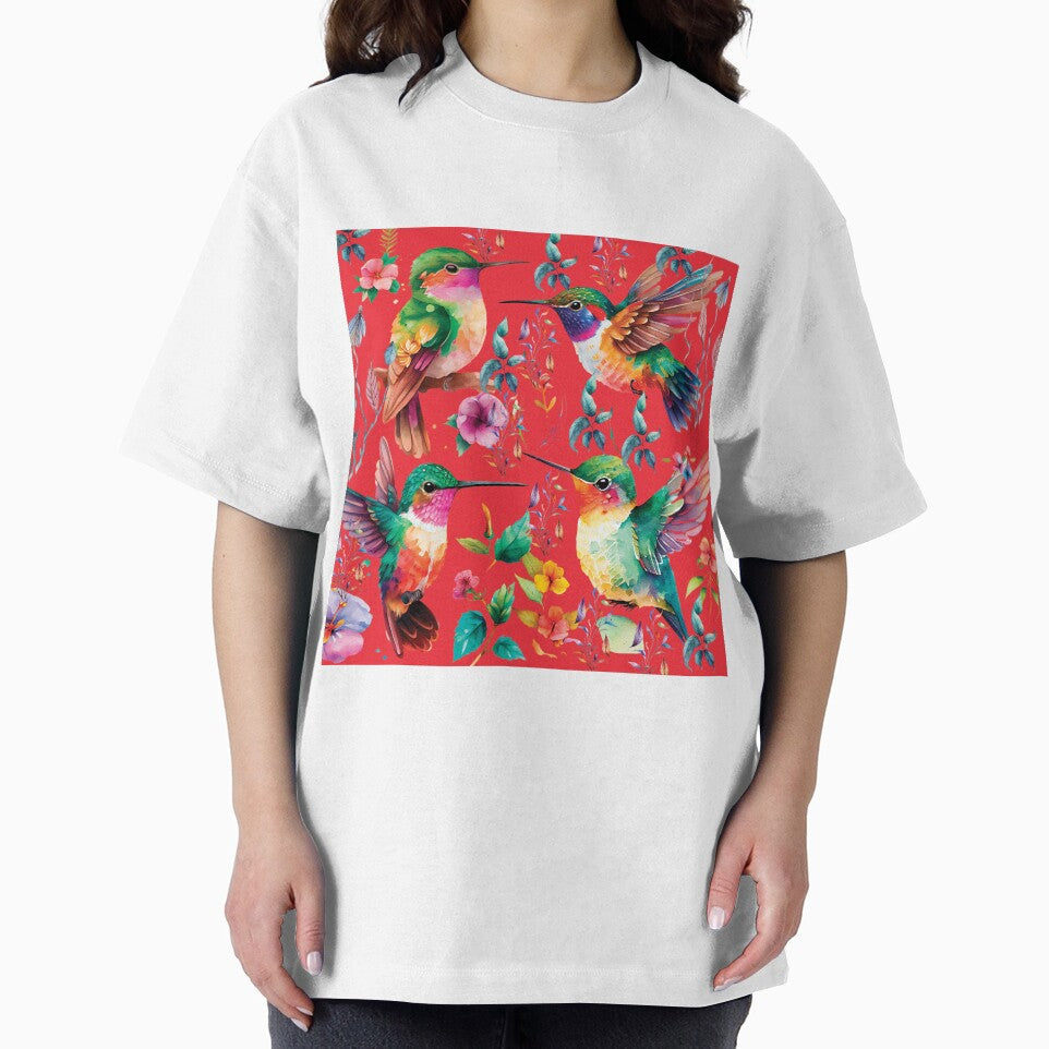 HUMMINGBIRDS ON RED- HUMMINGBIRDS ON RED by ORIGENcreate