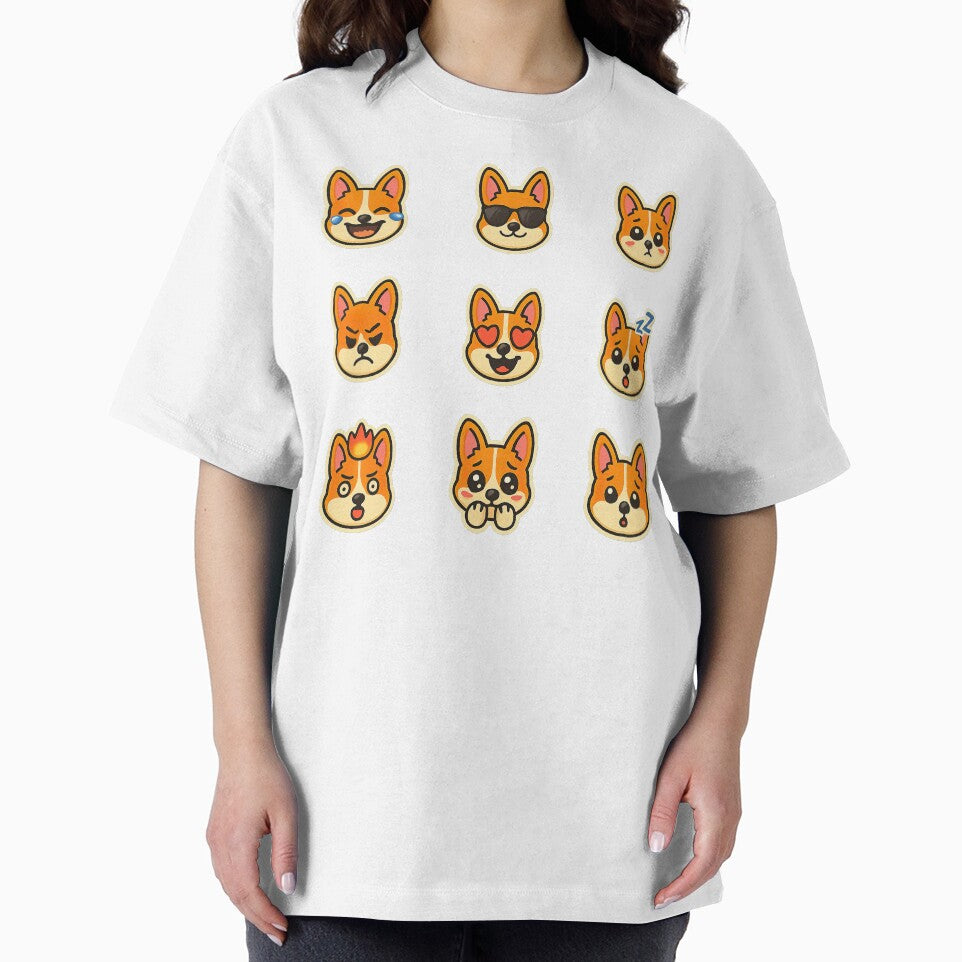 Cute Kawaii Corgi Emoji Set 4, Kawaii Corgi by graphic-genie