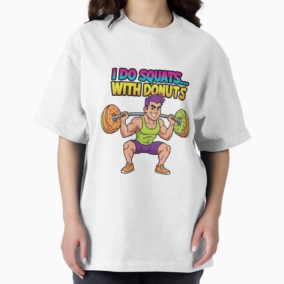 I Do Squats with Donuts | Funny Gym gift | Fitness Humor Workout by wellie-chic