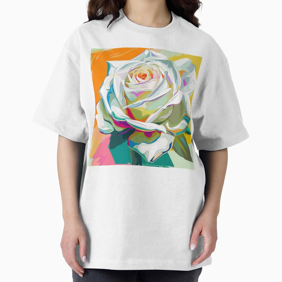 White Rose Pop Art 3 by AstroRisq