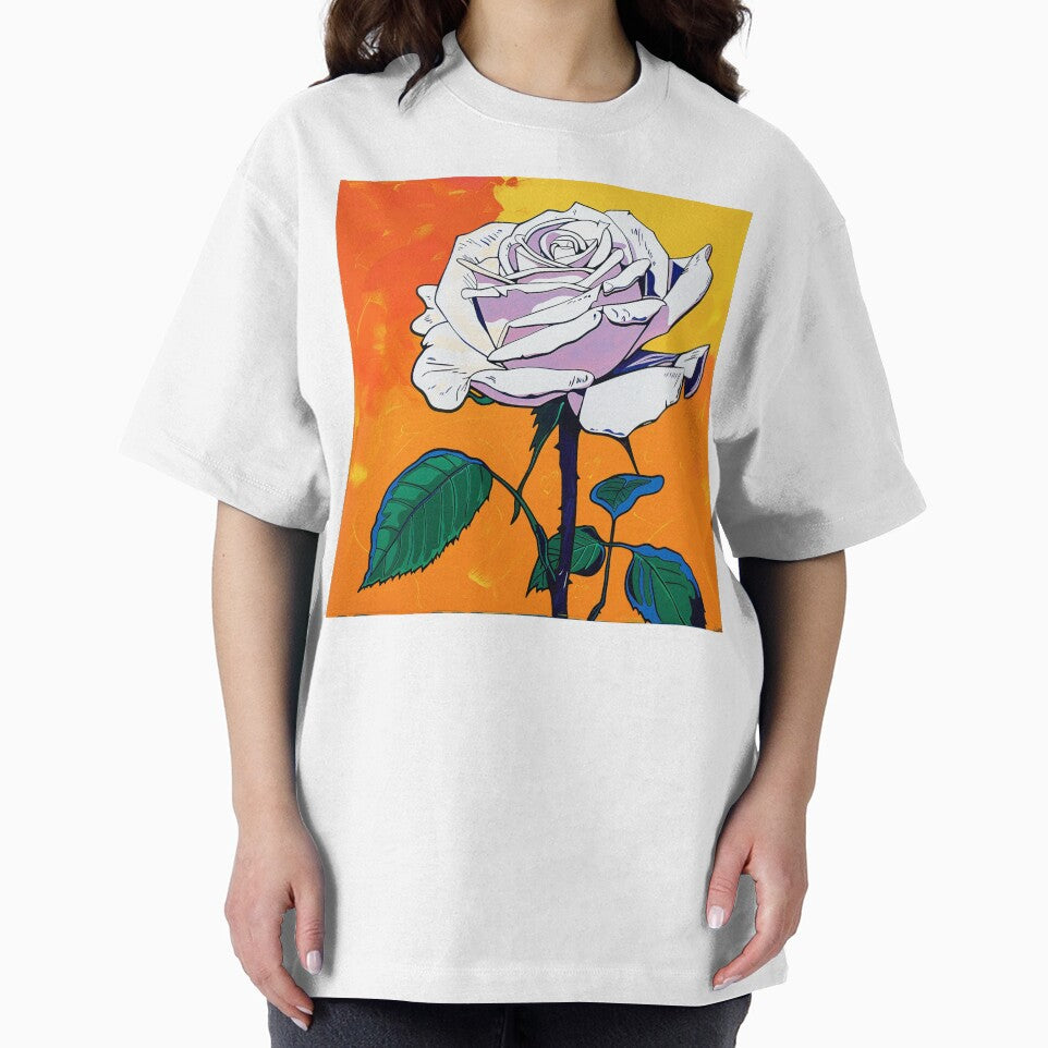 White Rose Pop Art 4 by AstroRisq