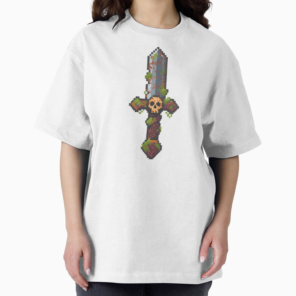 Pixel Skull Sword – Dark Fantasy 8-Bit Pixel Art Weapon by onlin3boutiqu3