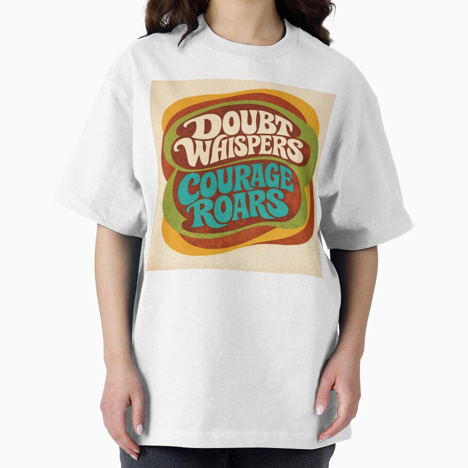 Doubt vs Courage – Retro Motivation by ForeverPrintsOK