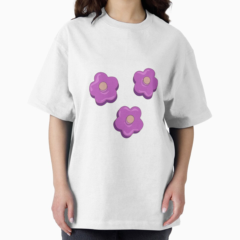 Y2k Purple Flowers by lollydesigned