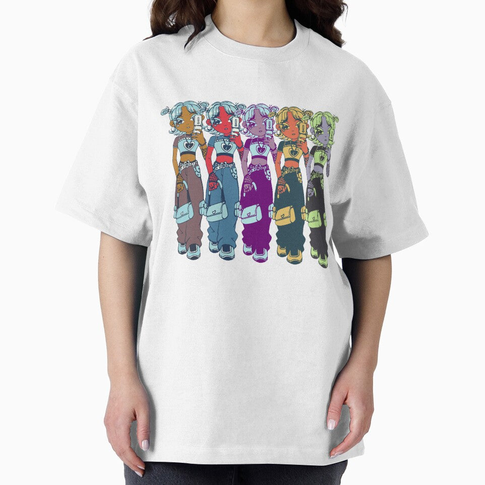Y2K Baddies Art Print Aesthetic Fashion Girls Poster Millennial Nostalgia Sticker T-Shirt by Wander & Whim Designs