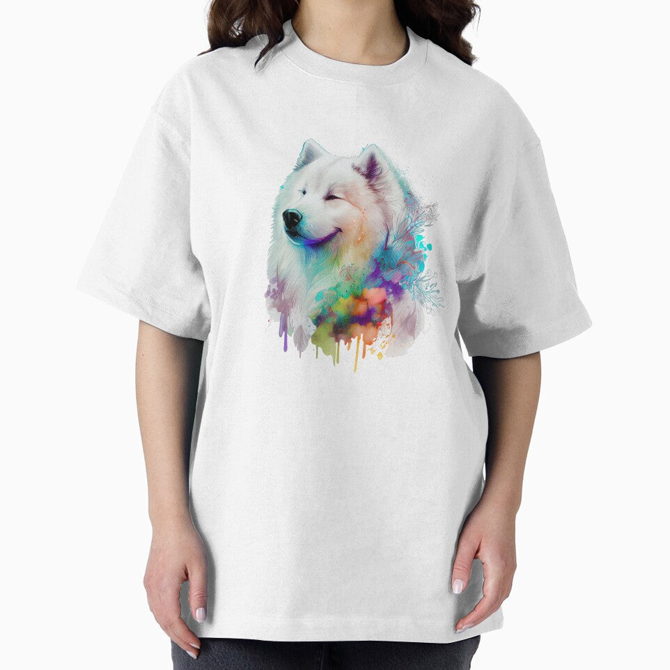 Samoyed | Colorful Watercolor Design #1 by MatsurexDesigns