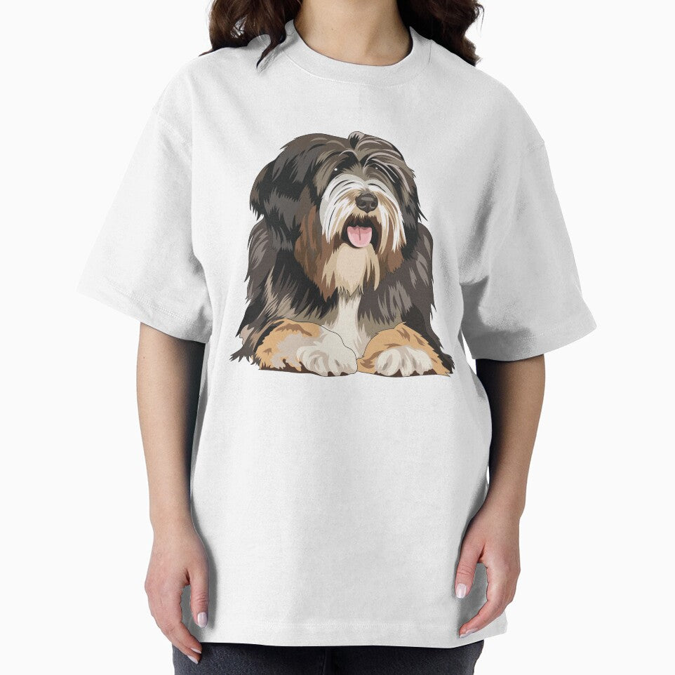 Tibetan Terrier Portrait – Fluffy Dog Wall Art & Apparel by BooDigit