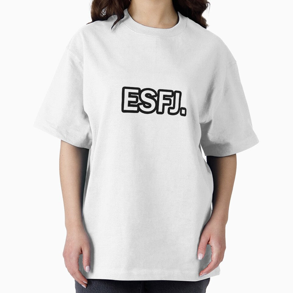 ESFJ Text Stroke Black and White by Redpillars-2D