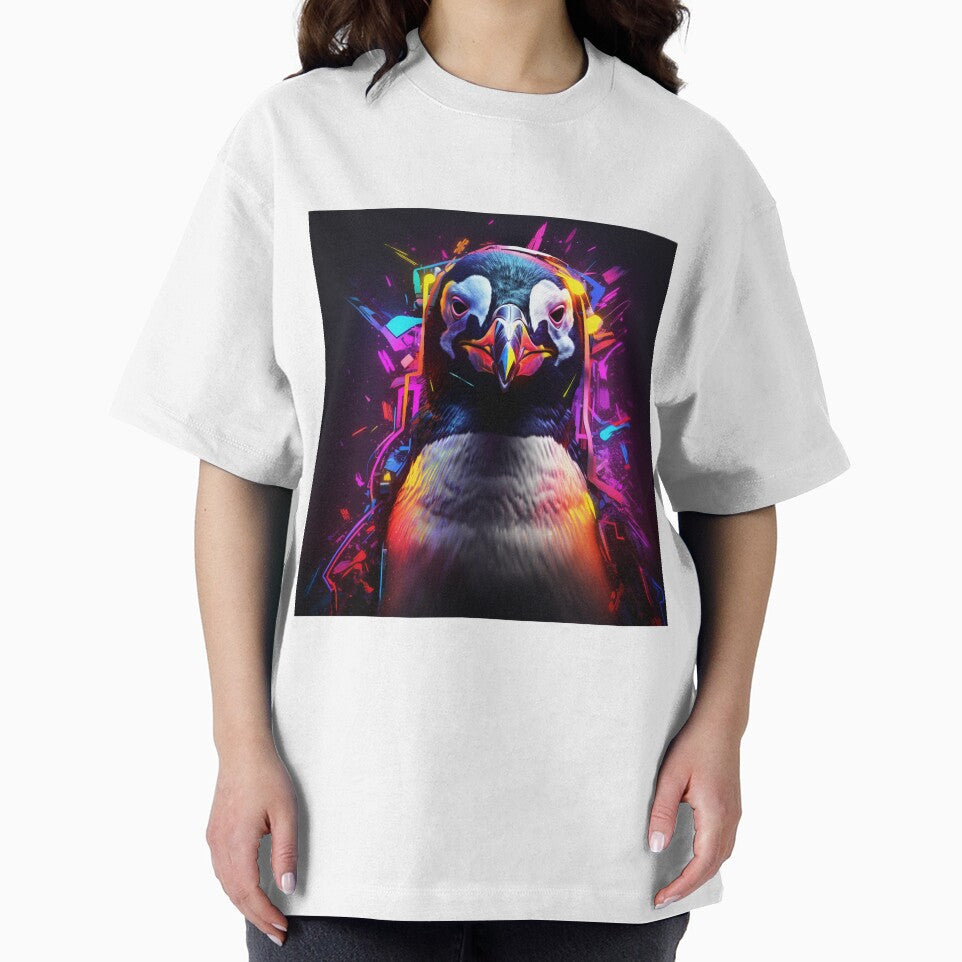 Penguin Neon Pop Art 3 by AstroRisq