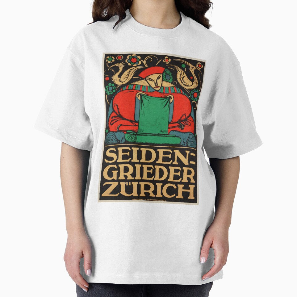SEIDEN GRIEDER ZURICH by Otto Baumberger Cloth Textiles from China Vintage Poster by retroposters