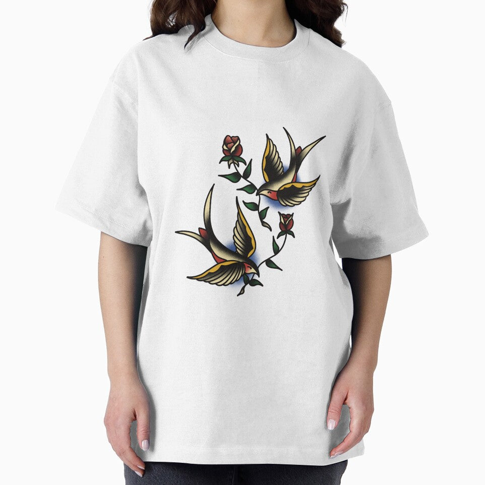 Traditional Tattoo Swallows by tttraddesigns
