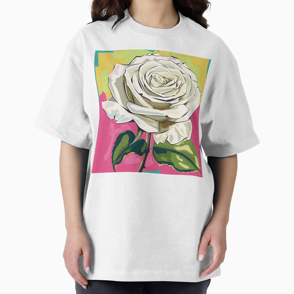 White Rose Pop Art 2 by AstroRisq