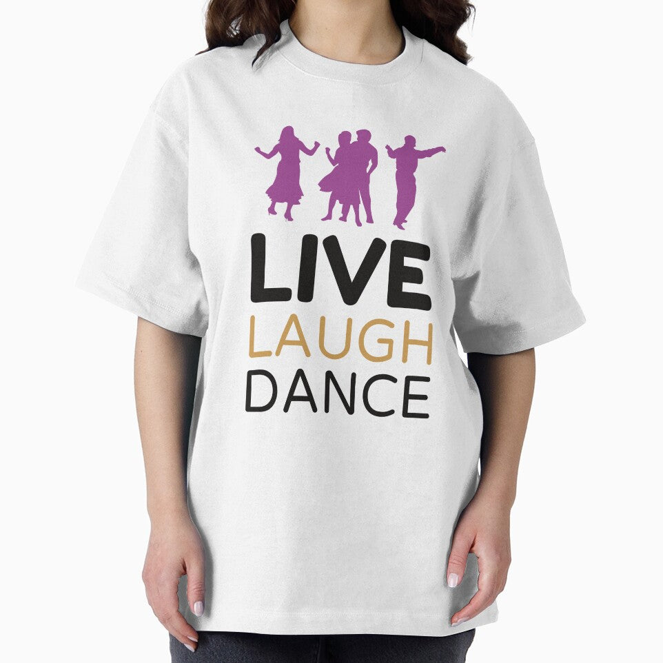 Live Laugh Dance - Short Motivational Phrases | Colorful Stylish Dance Typography by Delandor