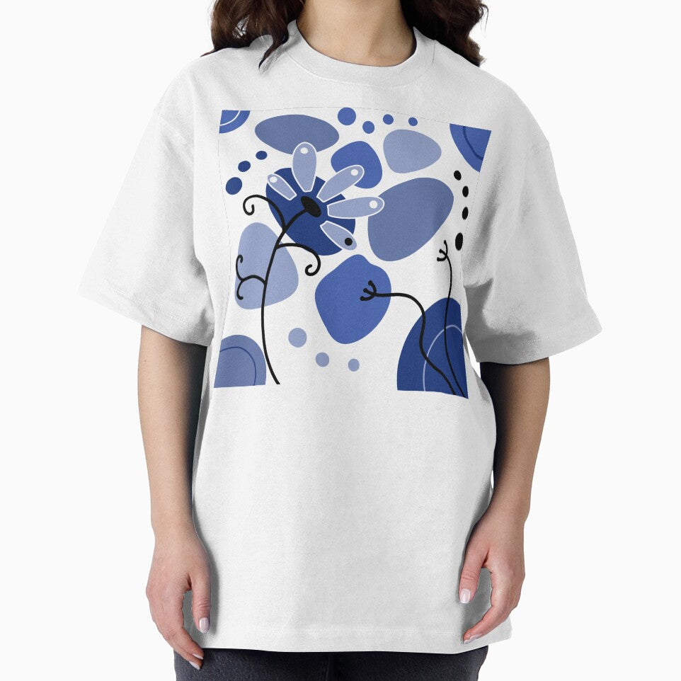 Vibrant Blue Whimsical Boho Design by Sartoris Art