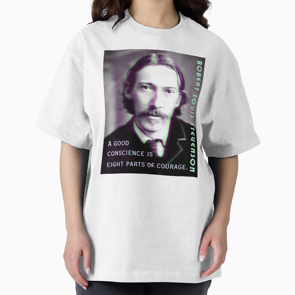 Robert Louis Stevenson quote: A good conscience is eight parts of courage. by artbleed