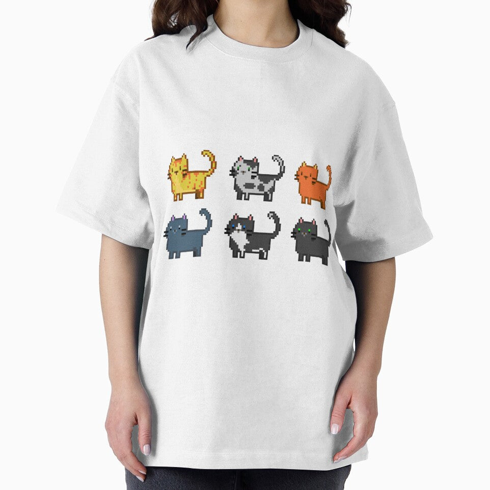 Cute Pixel Cats Two Rows by With Love, InspireMari