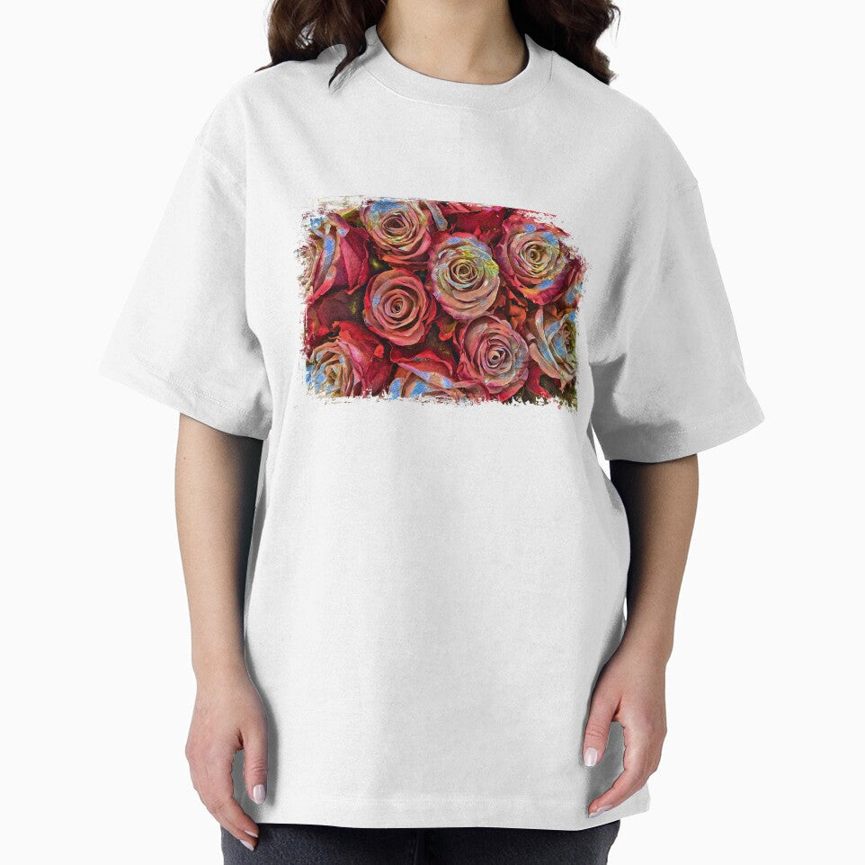 Colorful Roses In A Grunge Style by Heathermarie321