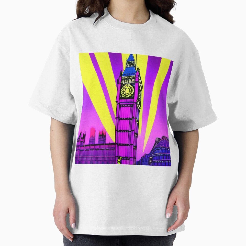 London Big Ben clock in retro style by imagenia
