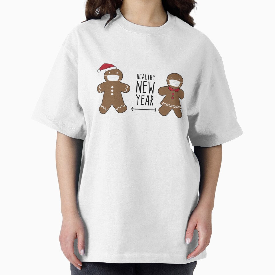 Funny Merry Quarantine Christmas Gingerbread Wearing mask Essential T-Shirt by PilaStudio