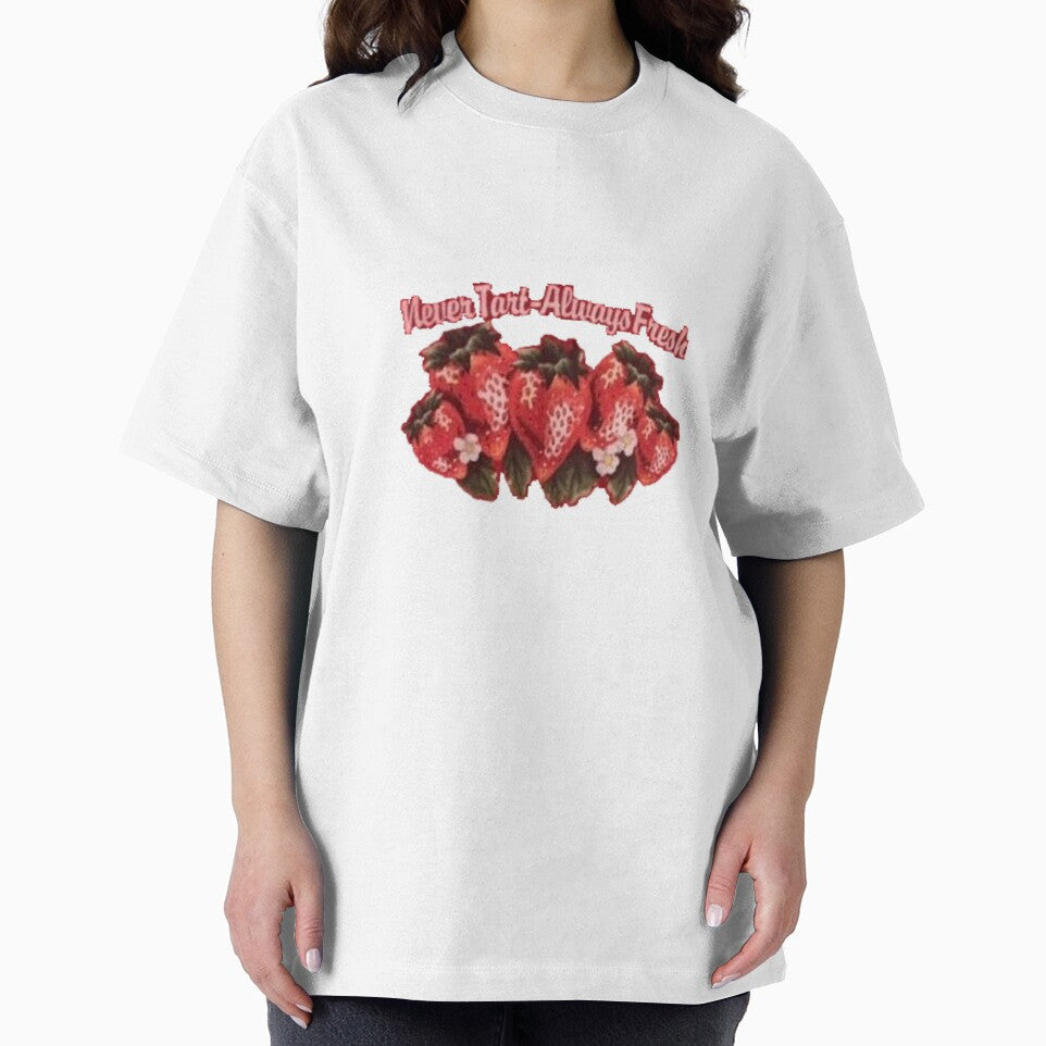 Strawberry "Never Tart-Always Fresh" 2000s Decal by -y2k-