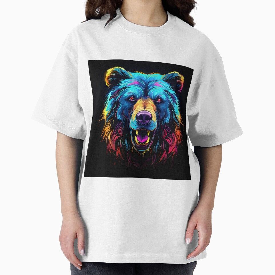 Bear Pop Neon Art 2 by AstroRisq