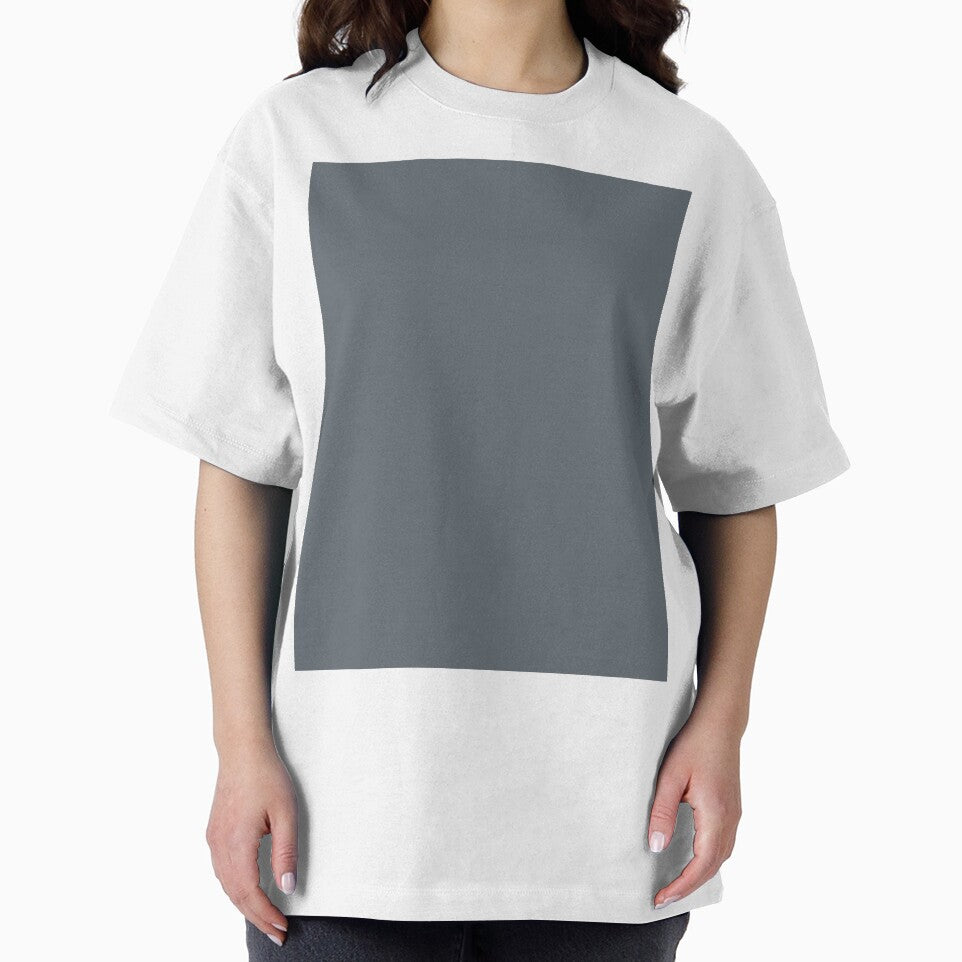 Plain Solid Color Chic Medium Grey Cool Gray Teal Gray Teal Grey by mimihuang creations