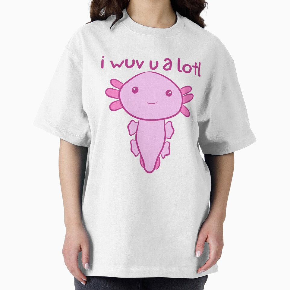 I wuv you a lotl - Cute Axolotl - I love you by EvergreenRevolt