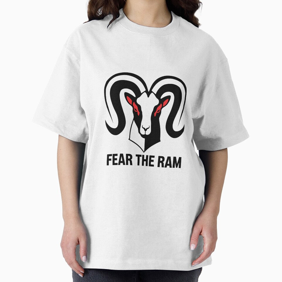 Fierce Ram Graphic T-Shirt, Fear The Ram Design, Bold Animal Illustration Tee, Unique Statement Shirt, Artistic Graphic Tee, Casual Wear by liberarthq