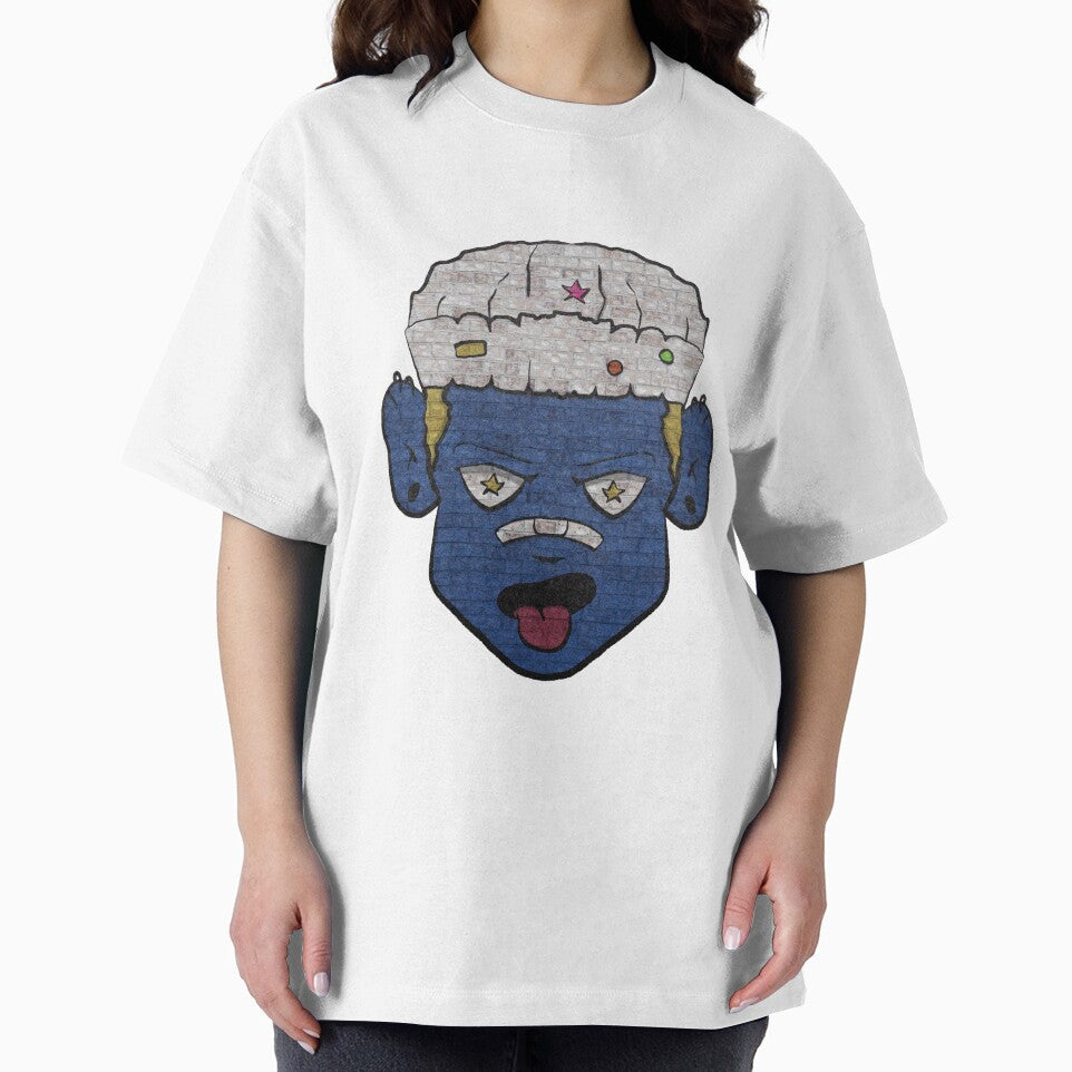 Blue Mask Head Graphic by Retro Whimsy