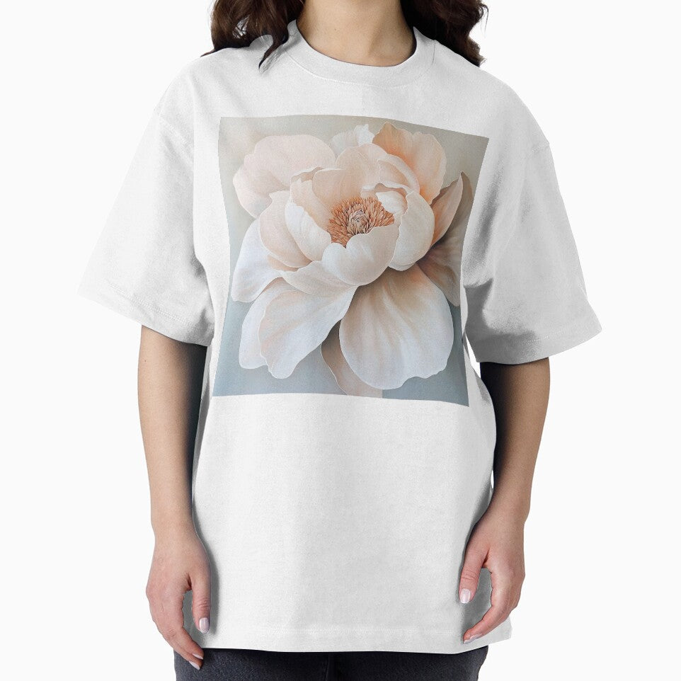 Abstract Floral Print Cloud White Blush by BestVarieties