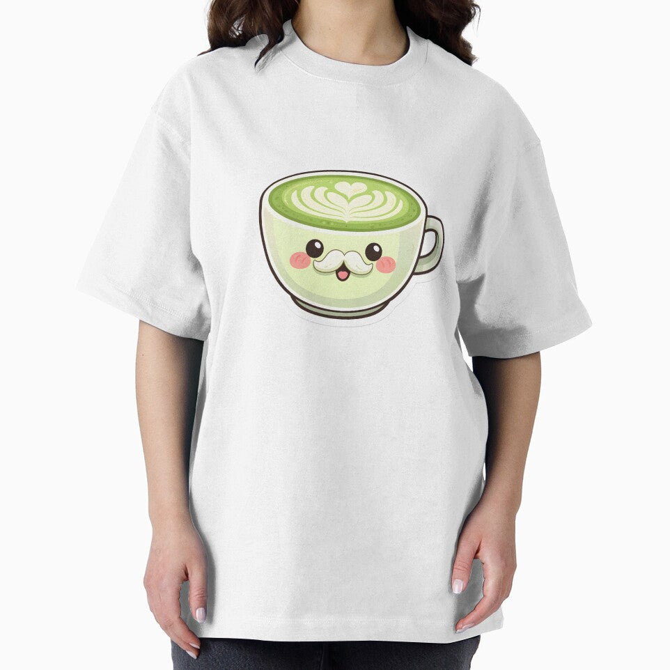 Kawaii Matcha Latte – Cute Cafe Aesthetic Design by DesignEG