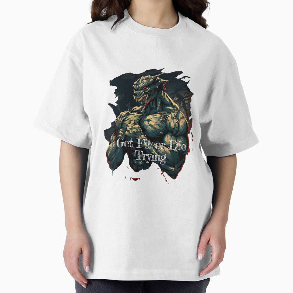 Get Fit or Die Trying Bodybuilding Fitness Gym Workout Exercise Merch Print Design by tengamerx