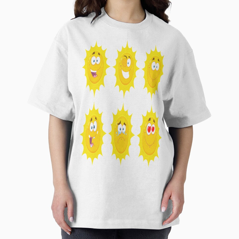 Funny cute yellow sun silly face sticker by angel1818