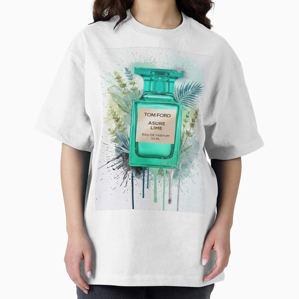 Azure Lime inspired designer fragrance art by Artfully Yours