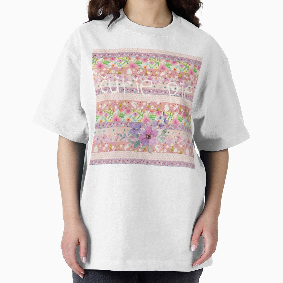 Cutie Pie in Pinks with Flowers by TabbysShop