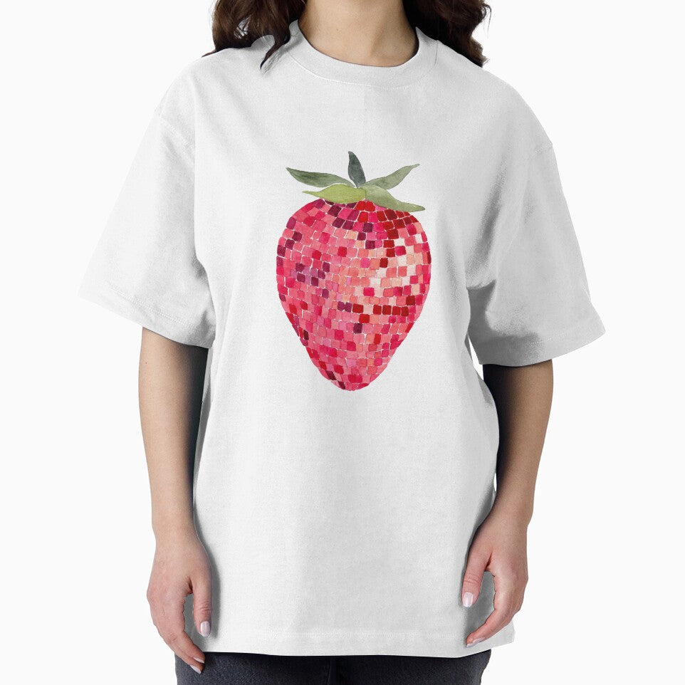 Disco Ball Strawberry by papierquarell