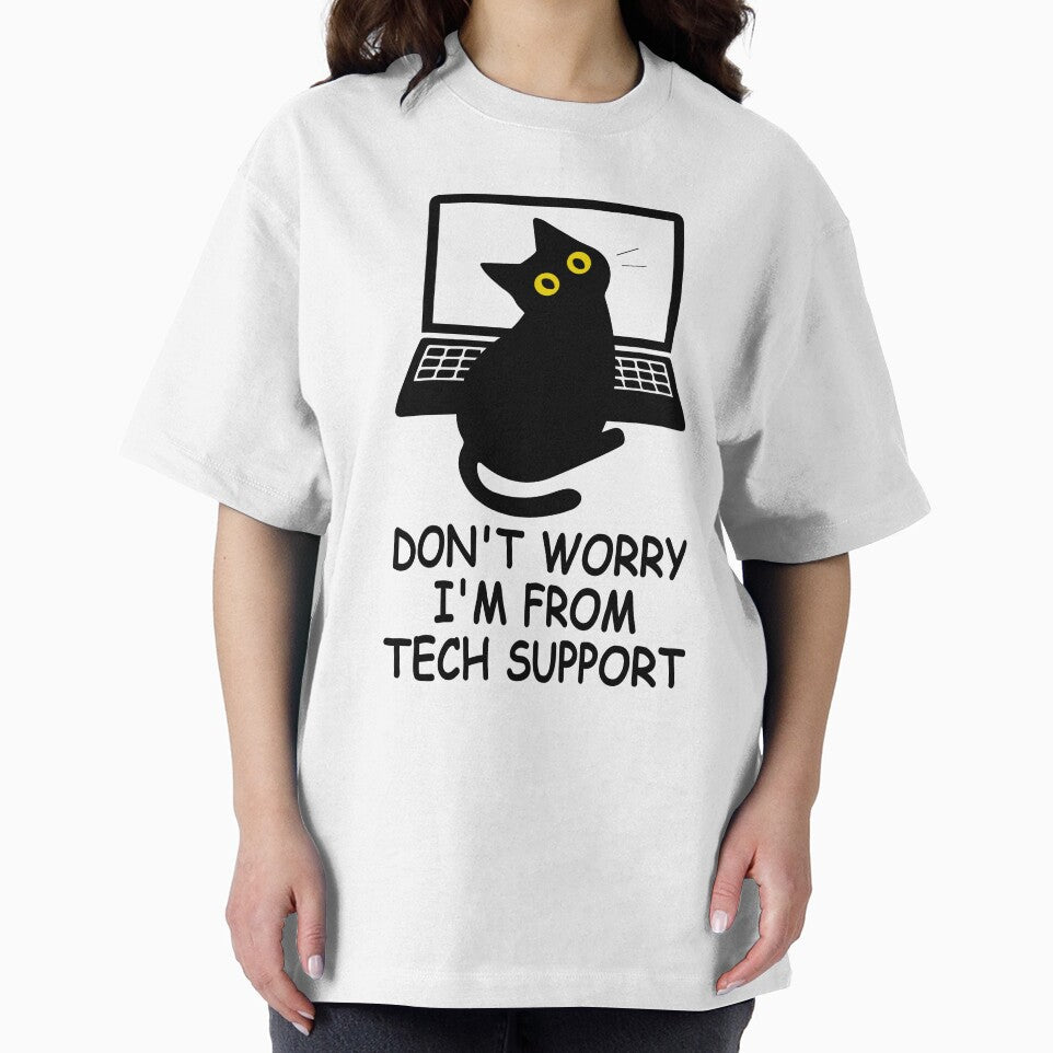 I'm from tech support funny office cat by PurrfectHome