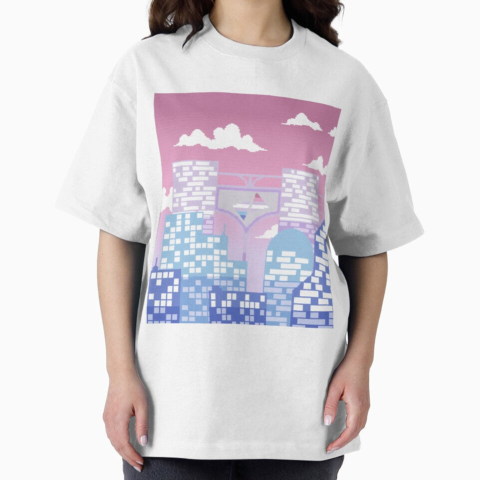 Pixel Bigender Pride City by MetallicWings15