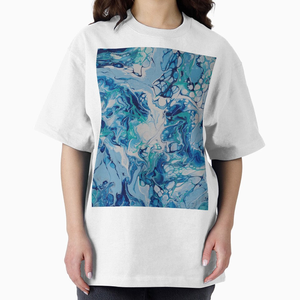 Oceanic Structures, original Fluid Art by PourtionOfArt