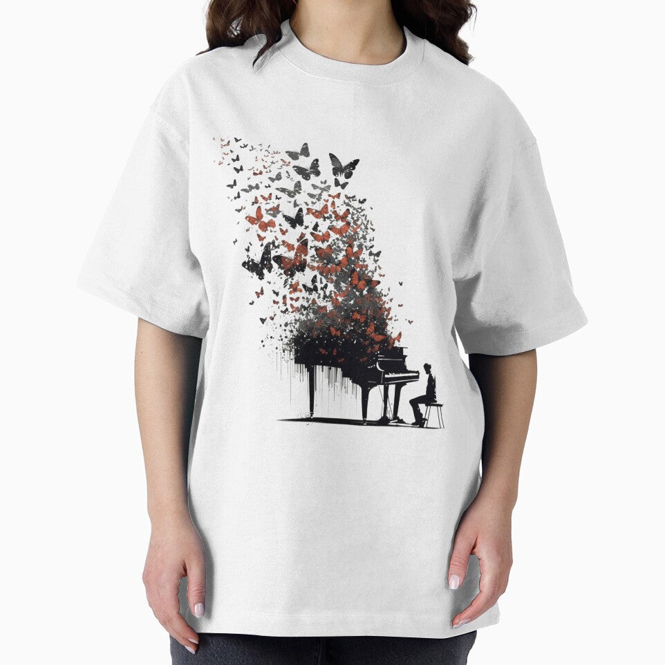 Musical piano butterflies by James Wright