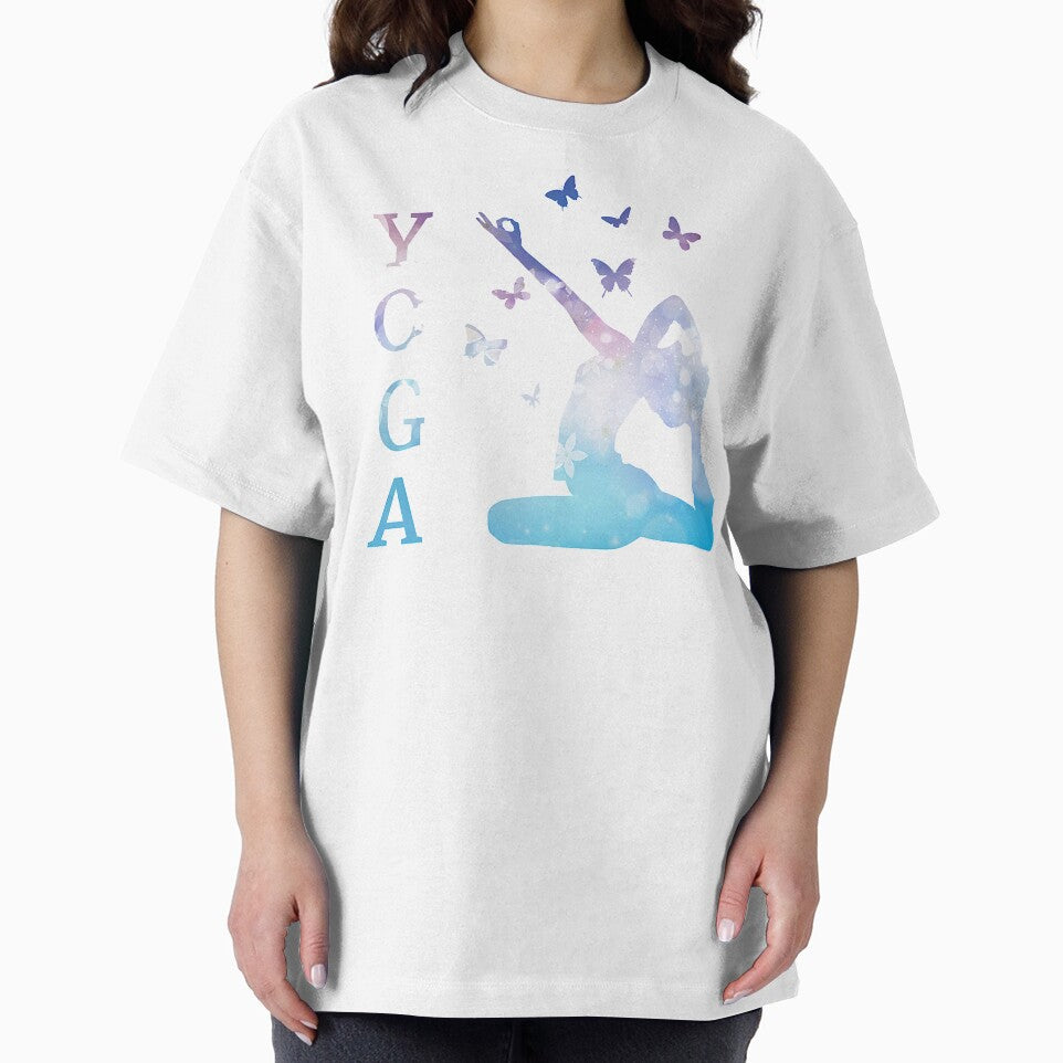 Beautiful Yoga Pose With Butterfly's by ClothingSimple