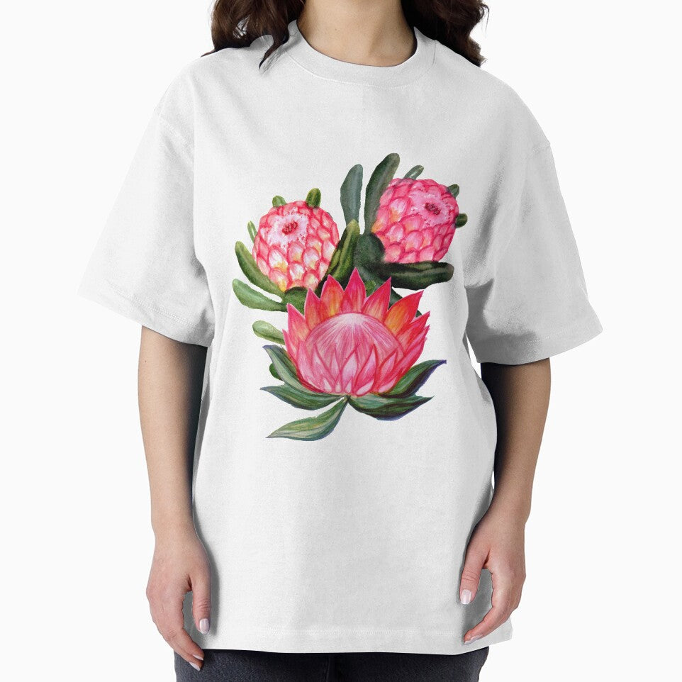 Protea flower watercolor - all over print by MagentaRose