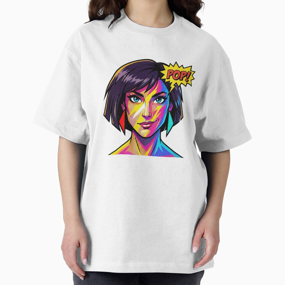 Retro Pop Art Comic Woman – 80s Style Illustration by popartshop
