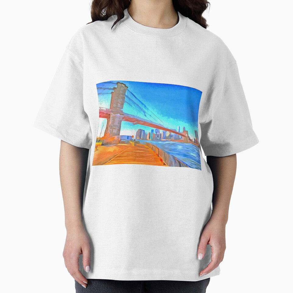 Brooklyn Bridge New York Pop Art by bejacs