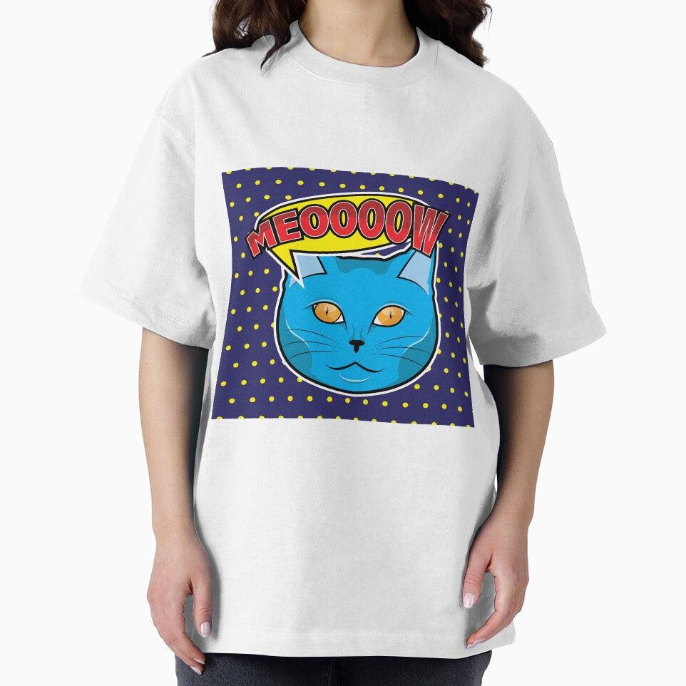 Cat Face Pop Art Illustration by leen12 Art Designs Prints