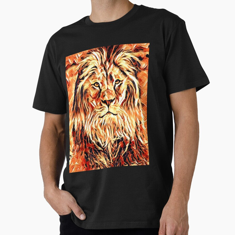 Artsy lion abstract by Imaginarium Studio