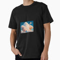 Cumulus clouds print tee All over printed t-shirt sky clouds pink color nature by Mazagan-Shop