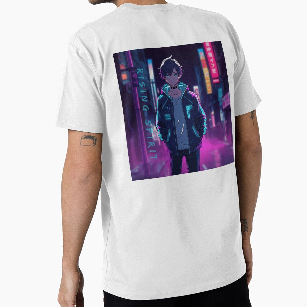 Rising Spirit Cyberpunk | Anime Neon City Character by Animepopstudio